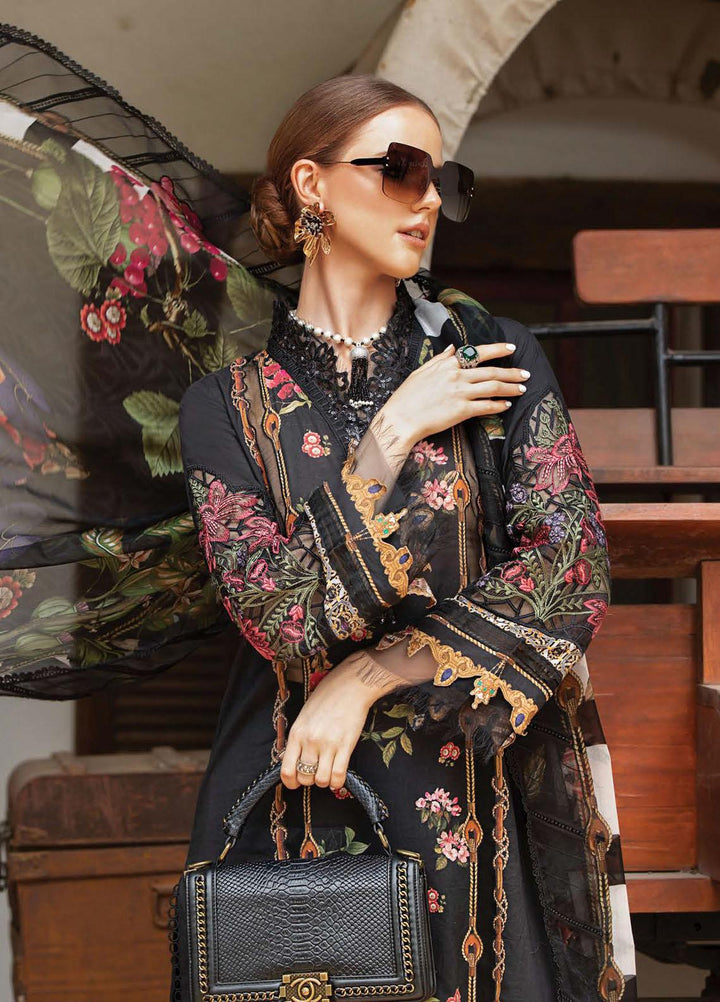 M Prints By Maria B Embroidered Lawn Suits Unstitched 3 Piece MB23MPE 6B - Eid Collection