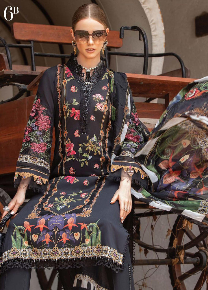 M Prints By Maria B Embroidered Lawn Suits Unstitched 3 Piece MB23MPE 6B - Eid Collection