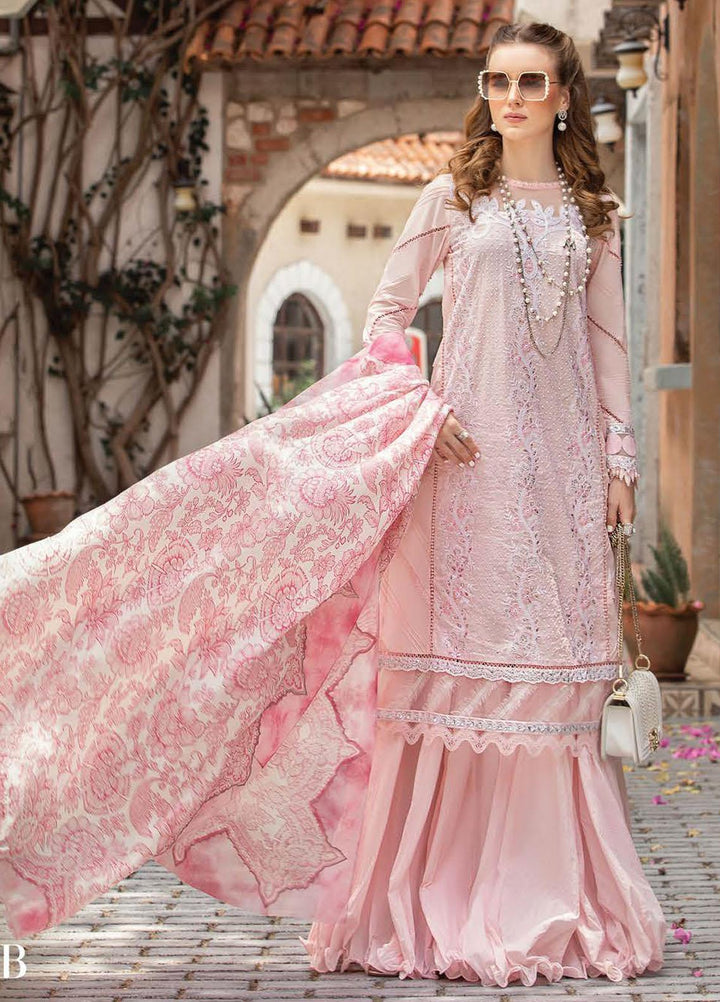 M Prints By Maria B Embroidered Lawn Suits Unstitched 3 Piece MB23MPE 7B - Eid Collection