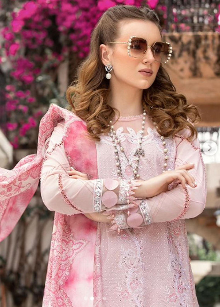 M Prints By Maria B Embroidered Lawn Suits Unstitched 3 Piece MB23MPE 7B - Eid Collection