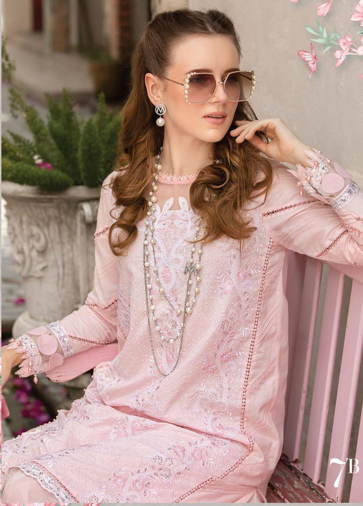 M Prints By Maria B Embroidered Lawn Suits Unstitched 3 Piece MB23MPE 7B - Eid Collection