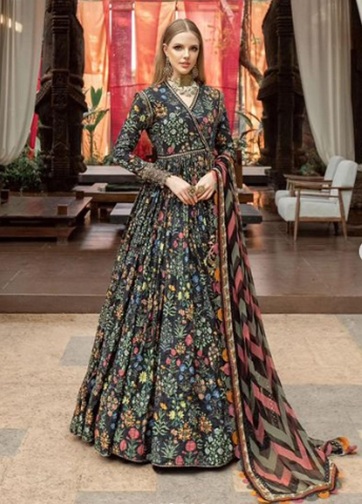 M Prints By Maria B Embroidered Lawn Suits Unstitched 3 Piece MB23MPE 8B - Eid Collection