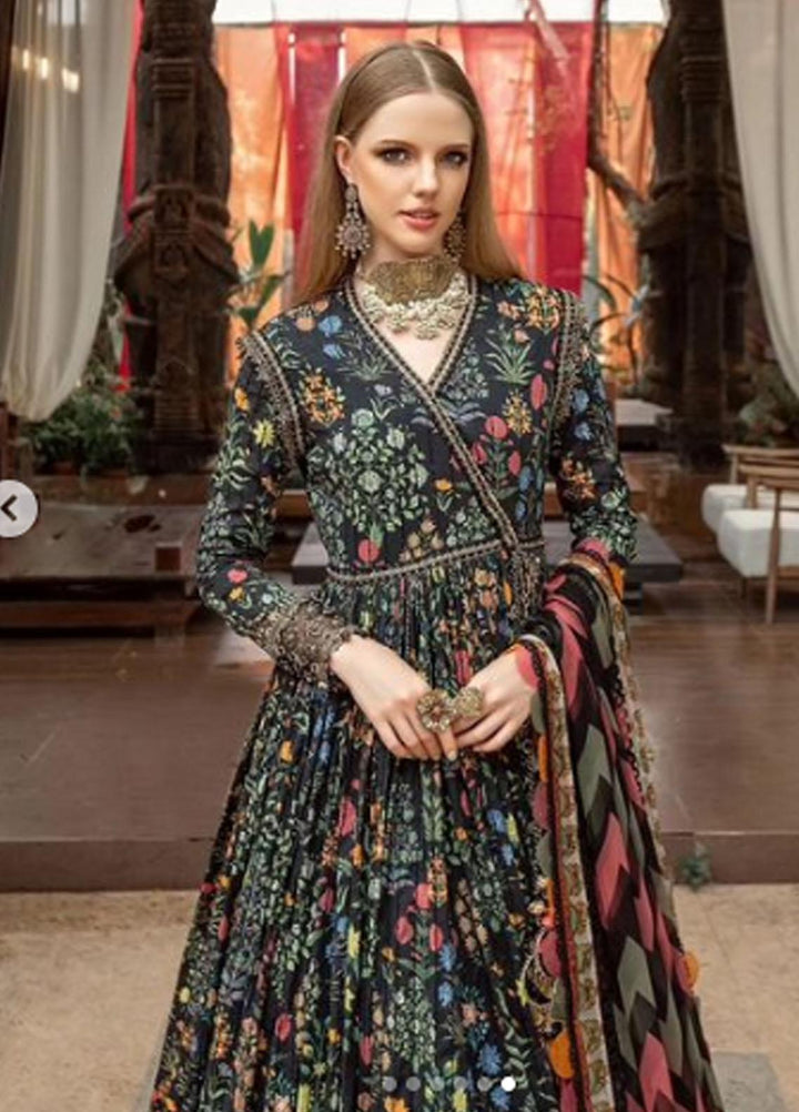 M Prints By Maria B Embroidered Lawn Suits Unstitched 3 Piece MB23MPE 8B - Eid Collection