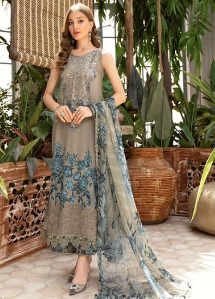 M Prints By Maria B Embroidered Lawn Suits Unstitched 3 Piece MB23MPE 9A - Eid Collection