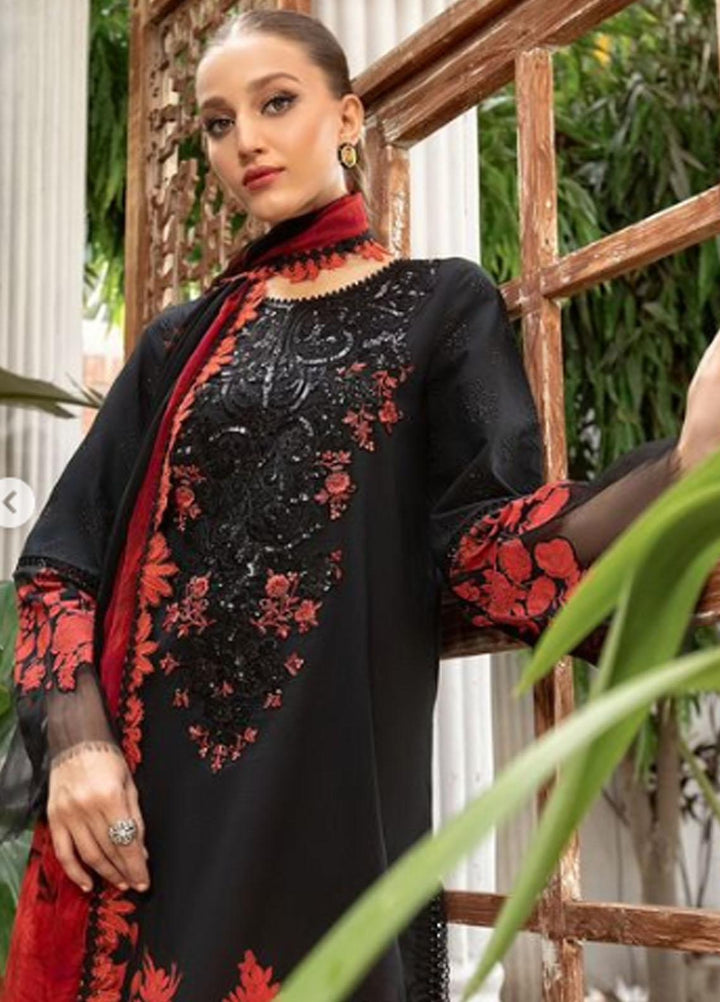 M Prints By Maria B Embroidered Lawn Suits Unstitched 3 Piece MB23MPE 9B - Eid Collection