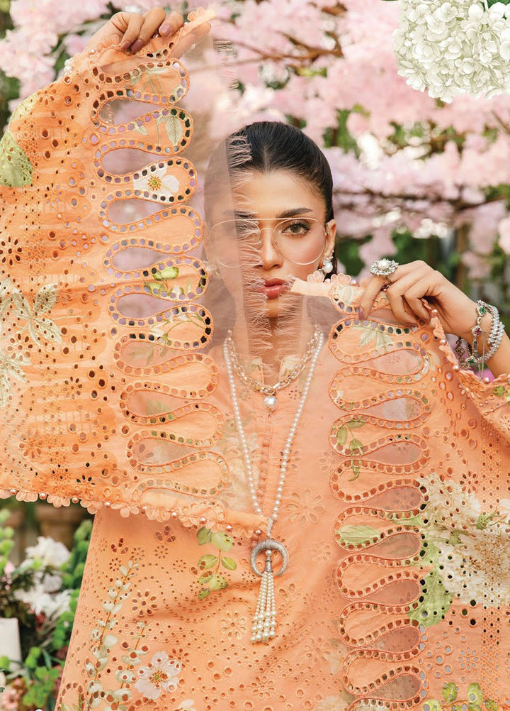 M Prints by Maria B Embroidered Lawn Suits Unstitched 3 Piece MB25MPE 2-A - Summer Collection