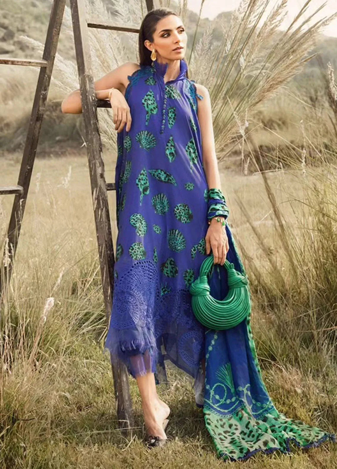 M Prints by Maria B Embroidered Suits Unstitched 3 Piece MB24MP 10A - Winter Collection