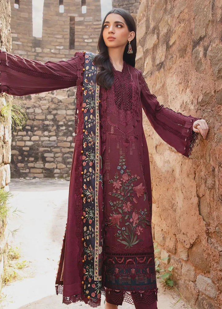 M Prints by Maria B Embroidered Suits Unstitched 3 Piece MB24MP 1B - Winter Collection