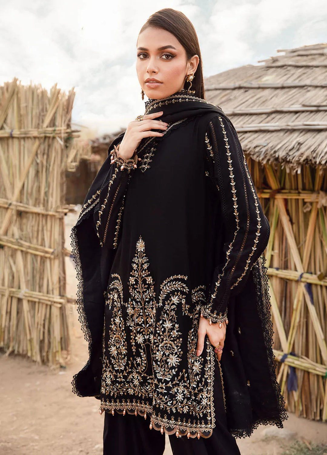 M Prints by Maria B Embroidered Suits Unstitched 3 Piece MB24MP 3B - Winter Collection