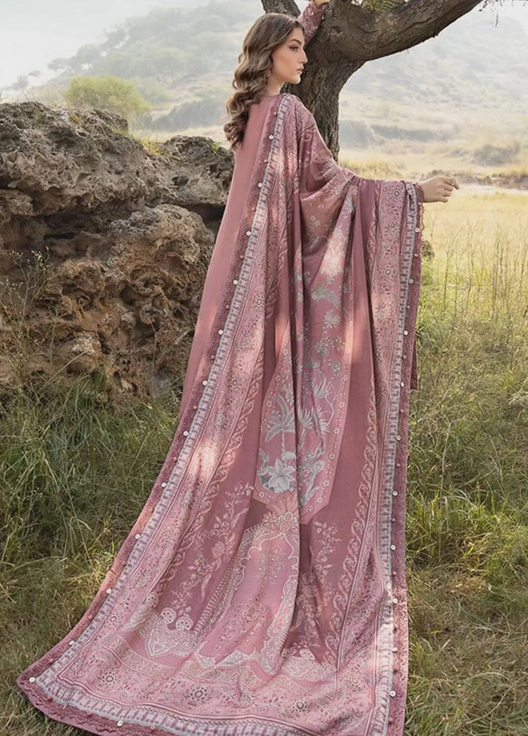 M Prints by Maria B Embroidered Suits Unstitched 3 Piece MB24MP 4A - Winter Collection