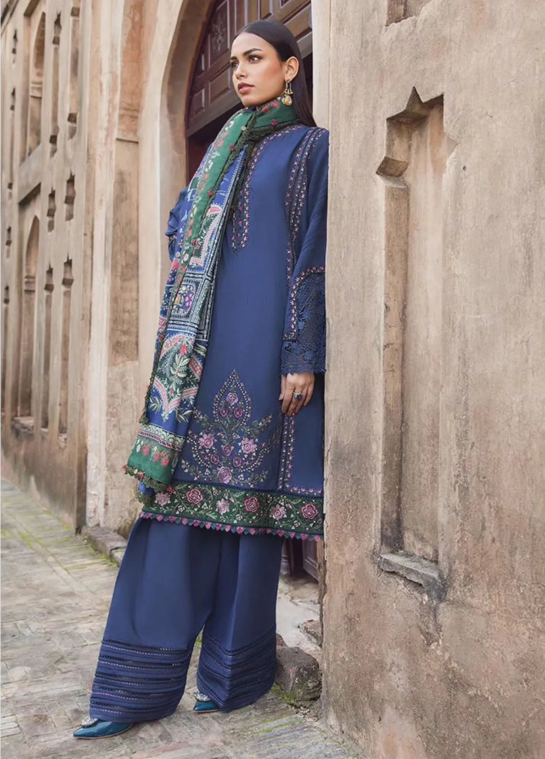 M Prints by Maria B Embroidered Suits Unstitched 3 Piece MB24MP 5A - Winter Collection