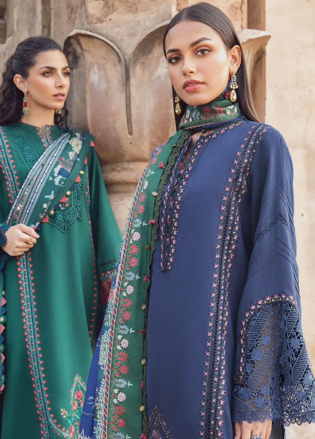 M Prints by Maria B Embroidered Suits Unstitched 3 Piece MB24MP 5A - Winter Collection
