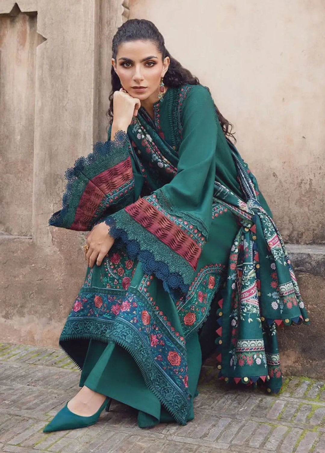 M Prints by Maria B Embroidered Suits Unstitched 3 Piece MB24MP 5B - Winter Collection