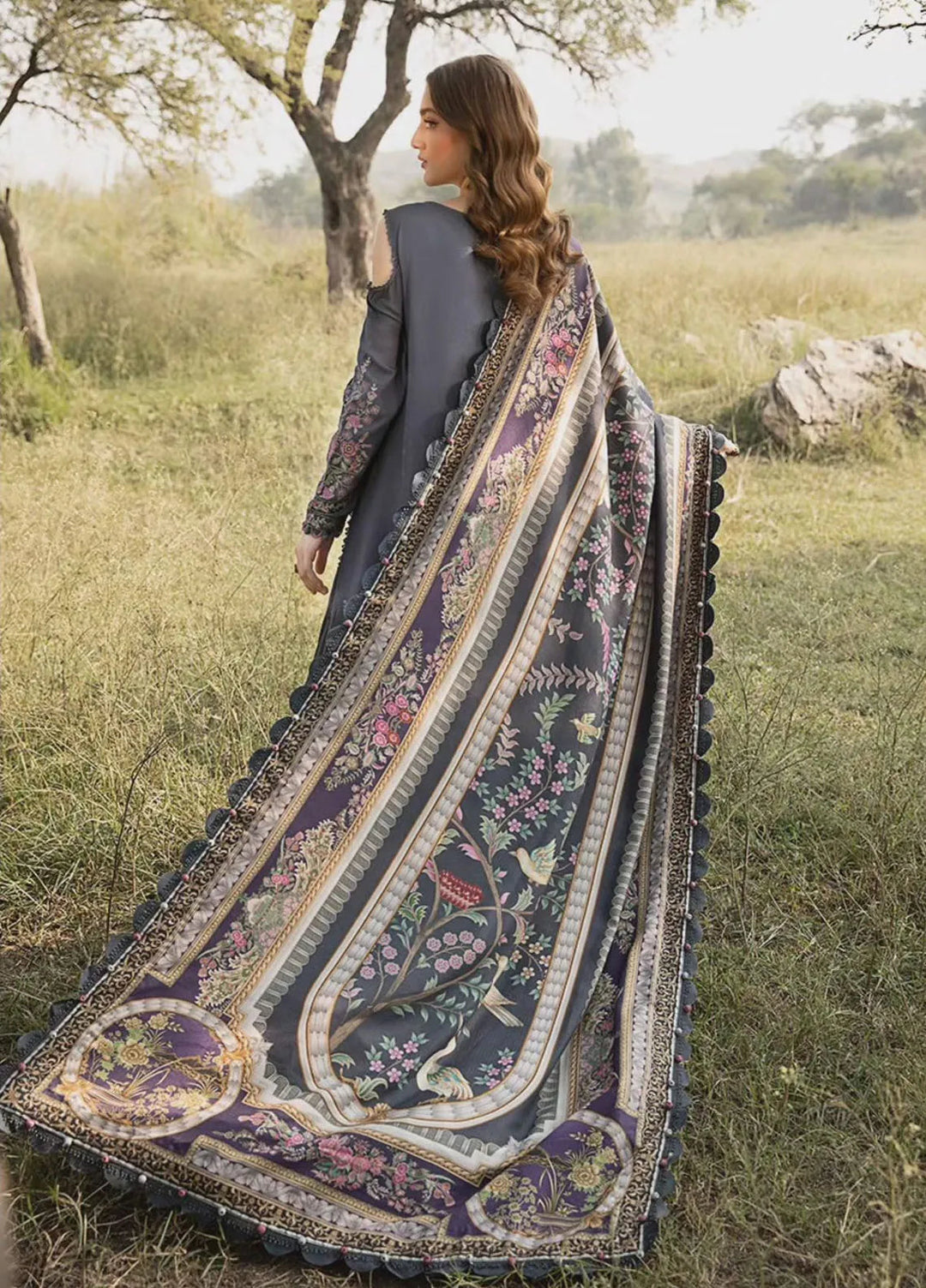 M Prints by Maria B Embroidered Suits Unstitched 3 Piece MB24MP 6A - Winter Collection