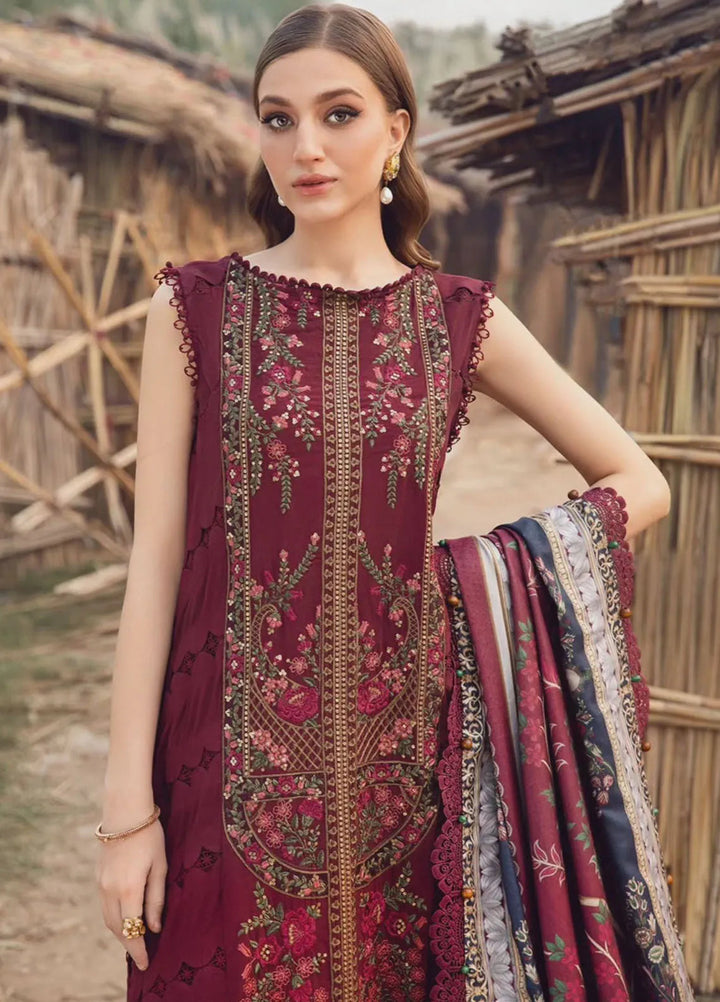 M Prints by Maria B Embroidered Suits Unstitched 3 Piece MB24MP 6B - Winter Collection