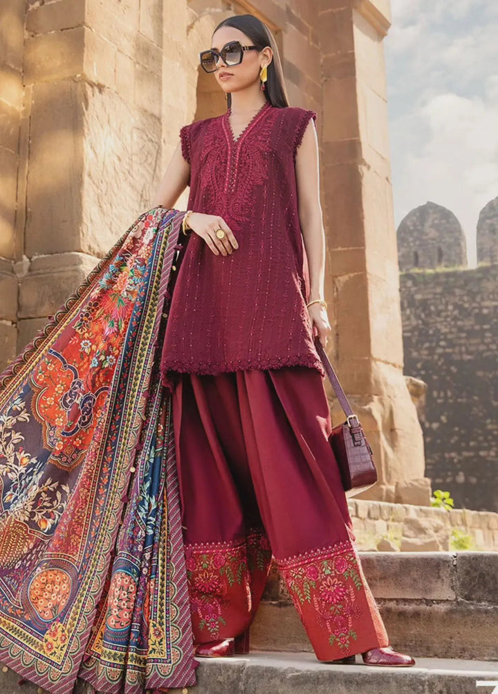 M Prints by Maria B Embroidered Suits Unstitched 3 Piece MB24MP 7B - Winter Collection