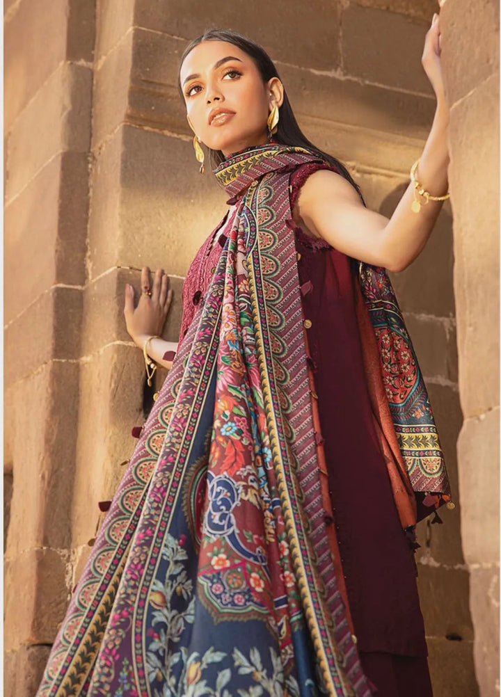 M Prints by Maria B Embroidered Suits Unstitched 3 Piece MB24MP 7B - Winter Collection