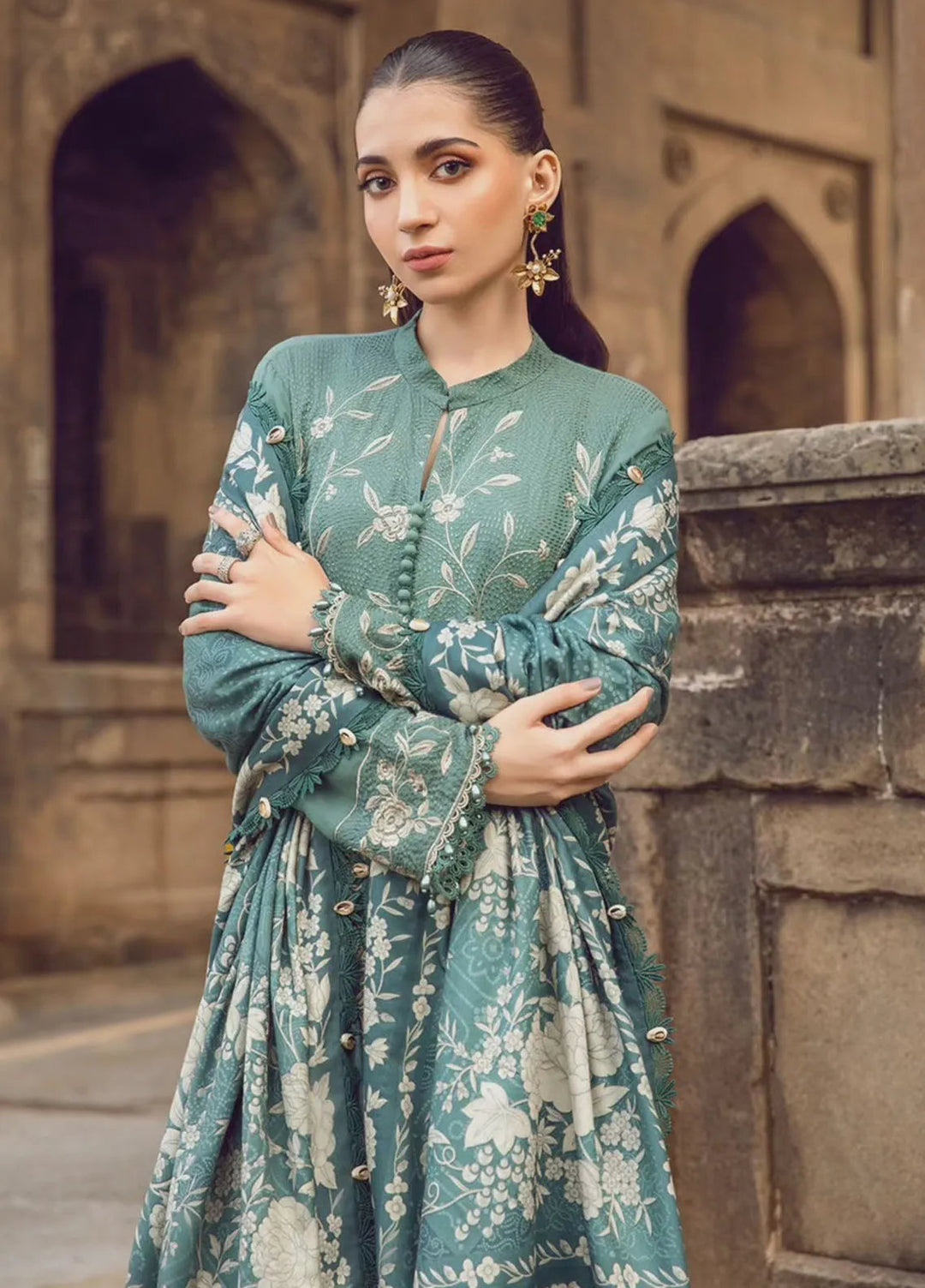 M Prints by Maria B Embroidered Suits Unstitched 3 Piece MB24MP 8A - Winter Collection
