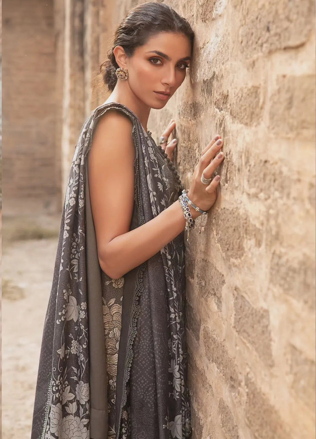 M Prints by Maria B Embroidered Suits Unstitched 3 Piece MB24MP 8B - Winter Collection