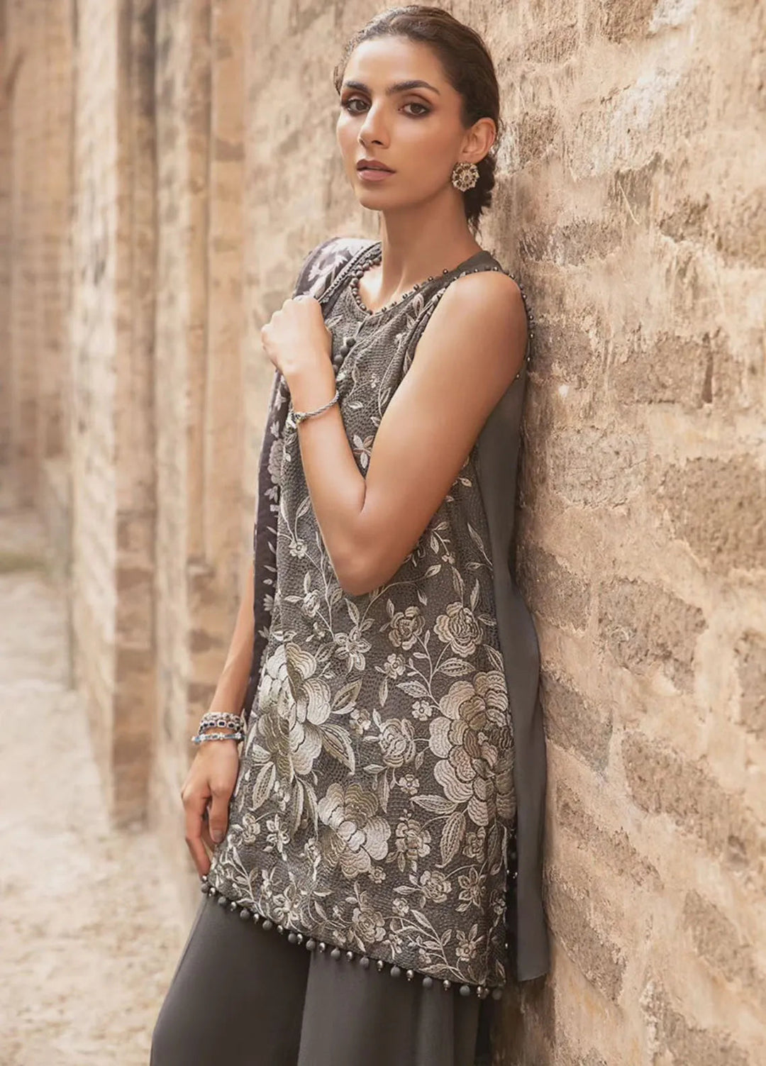 M Prints by Maria B Embroidered Suits Unstitched 3 Piece MB24MP 8B - Winter Collection