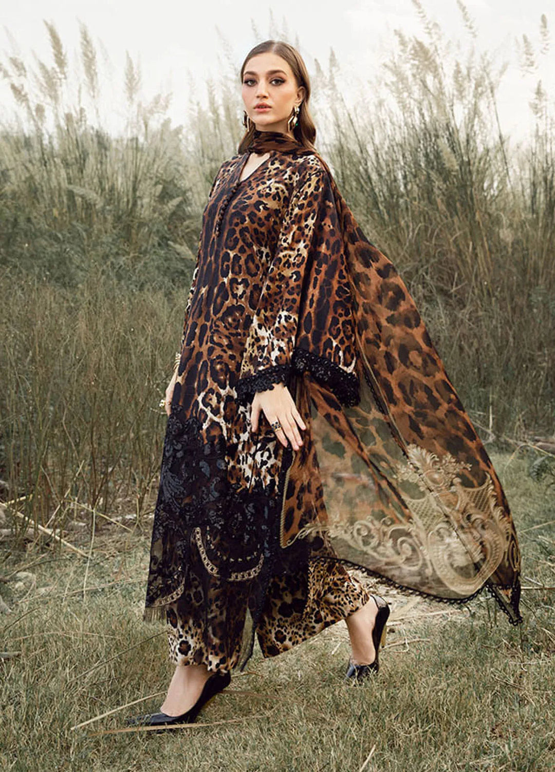 M Prints by Maria B Embroidered Suits Unstitched 3 Piece MB24MP 9B - Winter Collection