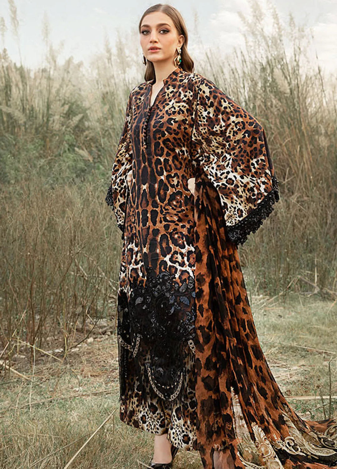 M Prints by Maria B Embroidered Suits Unstitched 3 Piece MB24MP 9B - Winter Collection