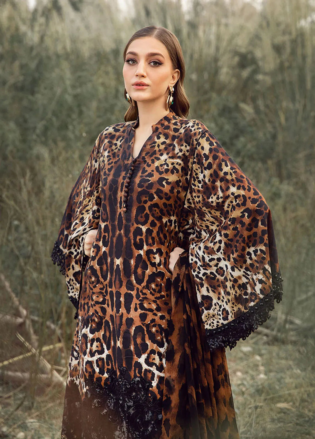 M Prints by Maria B Embroidered Suits Unstitched 3 Piece MB24MP 9B - Winter Collection