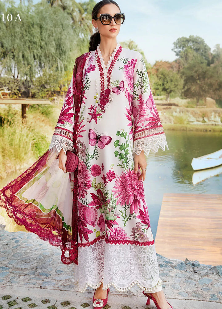 M Prints by Maria B Embroidered Suits Unstitched 3 Piece MB25MP 10A - Summer Collection