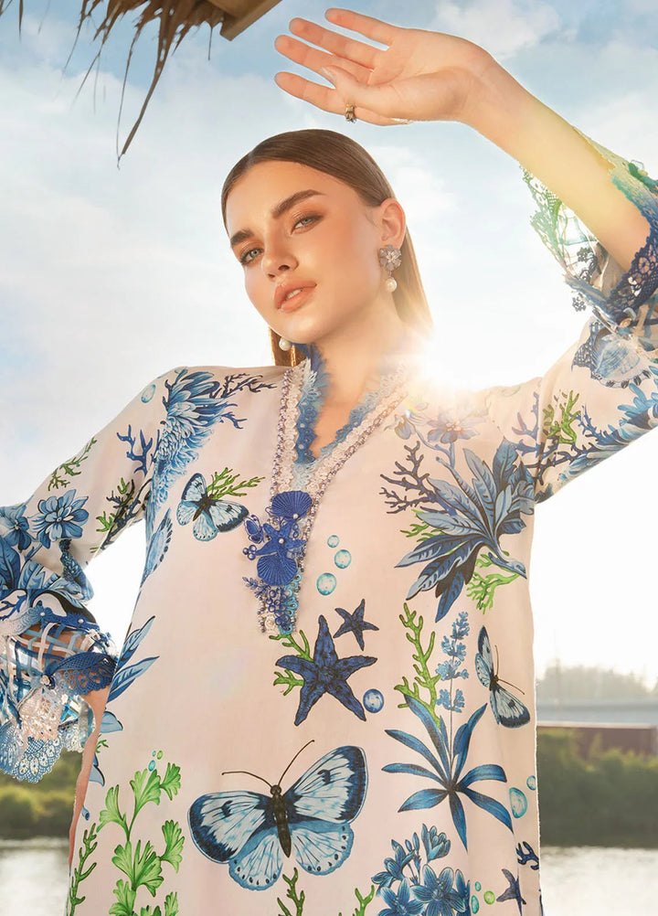 M Prints by Maria B Embroidered Suits Unstitched 3 Piece MB25MP 10B - Summer Collection