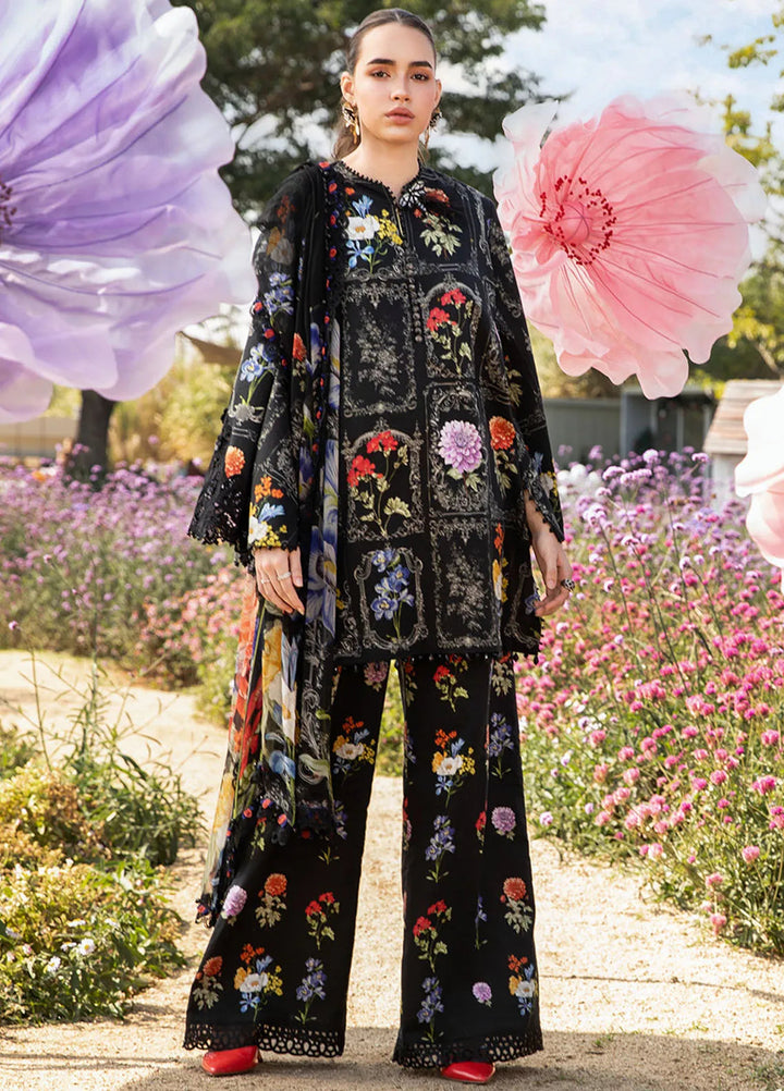 M Prints by Maria B Embroidered Suits Unstitched 3 Piece MB25MP 11B - Summer Collection