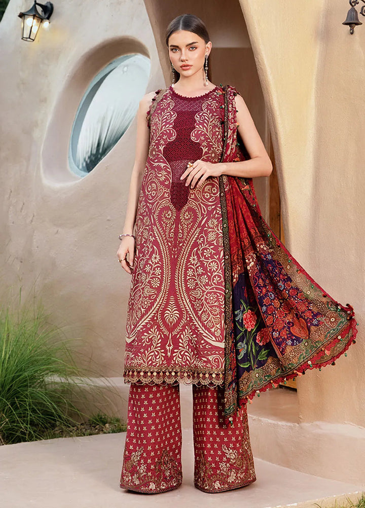 M Prints by Maria B Embroidered Suits Unstitched 3 Piece MB25MP 12A - Summer Collection