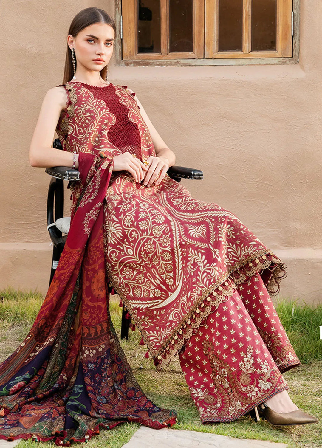 M Prints by Maria B Embroidered Suits Unstitched 3 Piece MB25MP 12A - Summer Collection