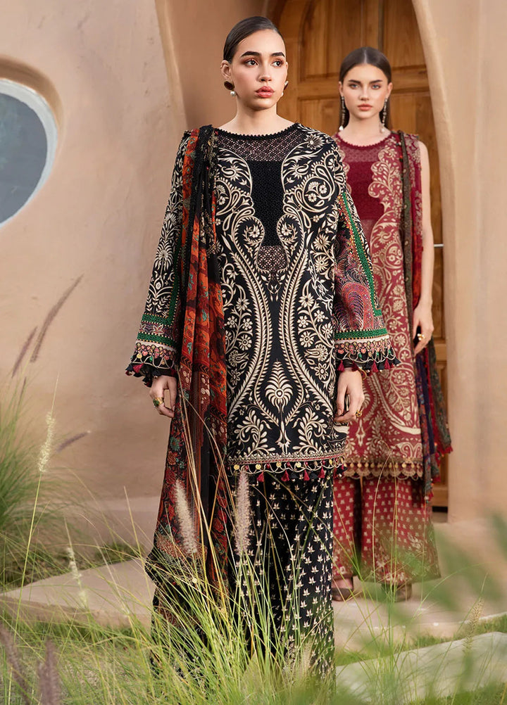M Prints by Maria B Embroidered Suits Unstitched 3 Piece MB25MP 12B - Summer Collection