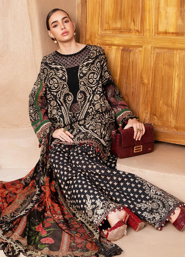 M Prints by Maria B Embroidered Suits Unstitched 3 Piece MB25MP 12B - Summer Collection