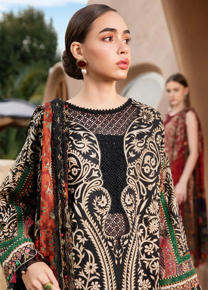 M Prints by Maria B Embroidered Suits Unstitched 3 Piece MB25MP 12B - Summer Collection