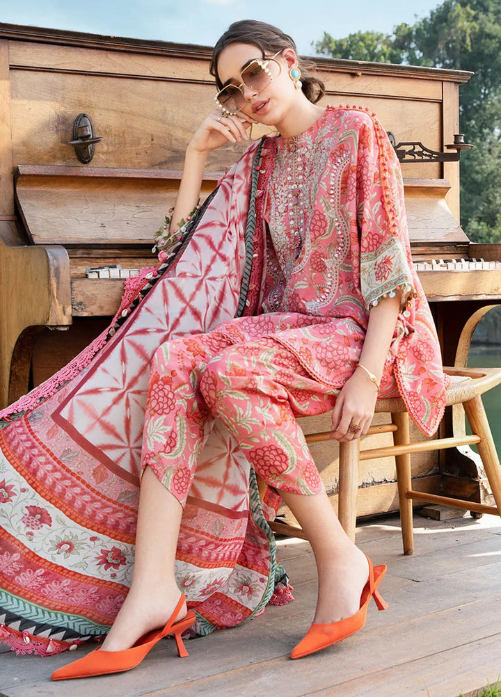 M Prints by Maria B Embroidered Suits Unstitched 3 Piece MB25MP 13A - Summer Collection