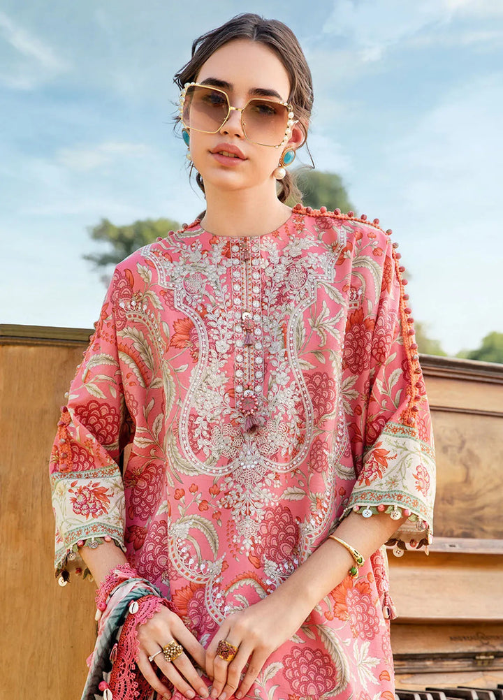M Prints by Maria B Embroidered Suits Unstitched 3 Piece MB25MP 13A - Summer Collection
