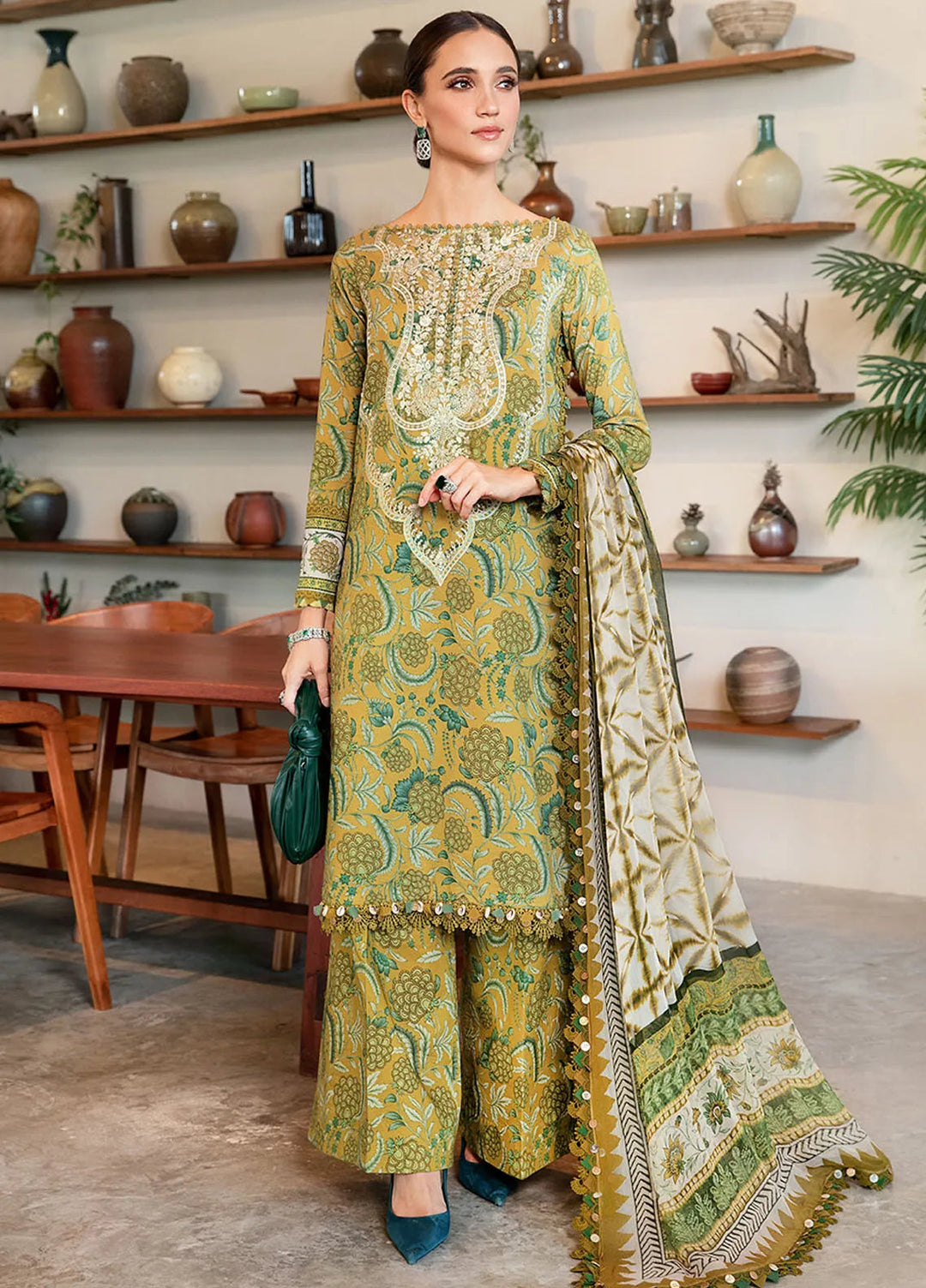 M Prints by Maria B Embroidered Suits Unstitched 3 Piece MB25MP 13B - Summer Collection