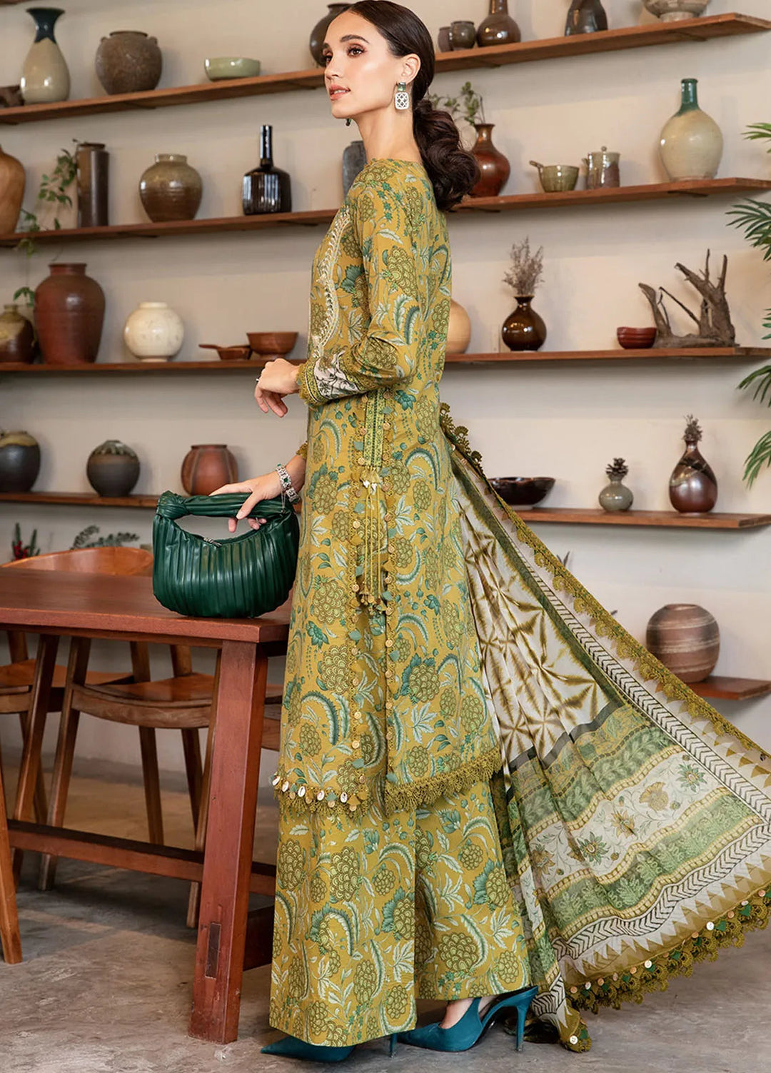 M Prints by Maria B Embroidered Suits Unstitched 3 Piece MB25MP 13B - Summer Collection