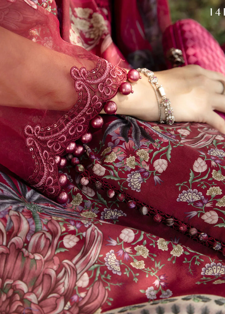 M Prints by Maria B Embroidered Suits Unstitched 3 Piece MB25MP 14B - Summer Collection