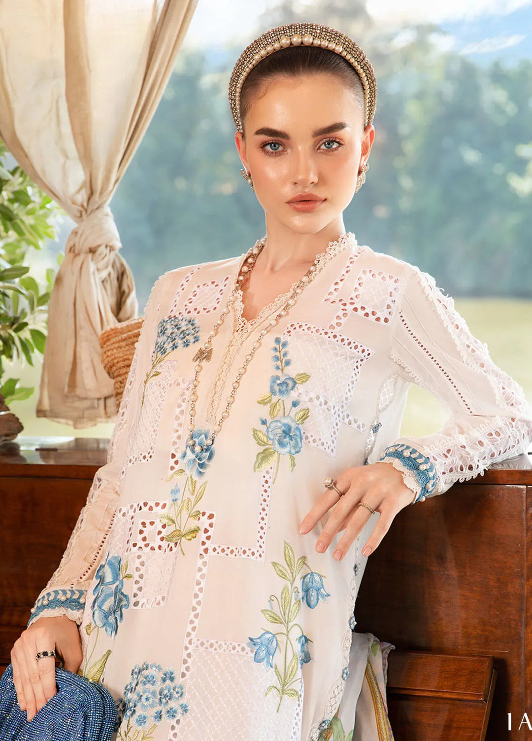 M Prints by Maria B Embroidered Suits Unstitched 3 Piece MB25MP 1A - Summer Collection