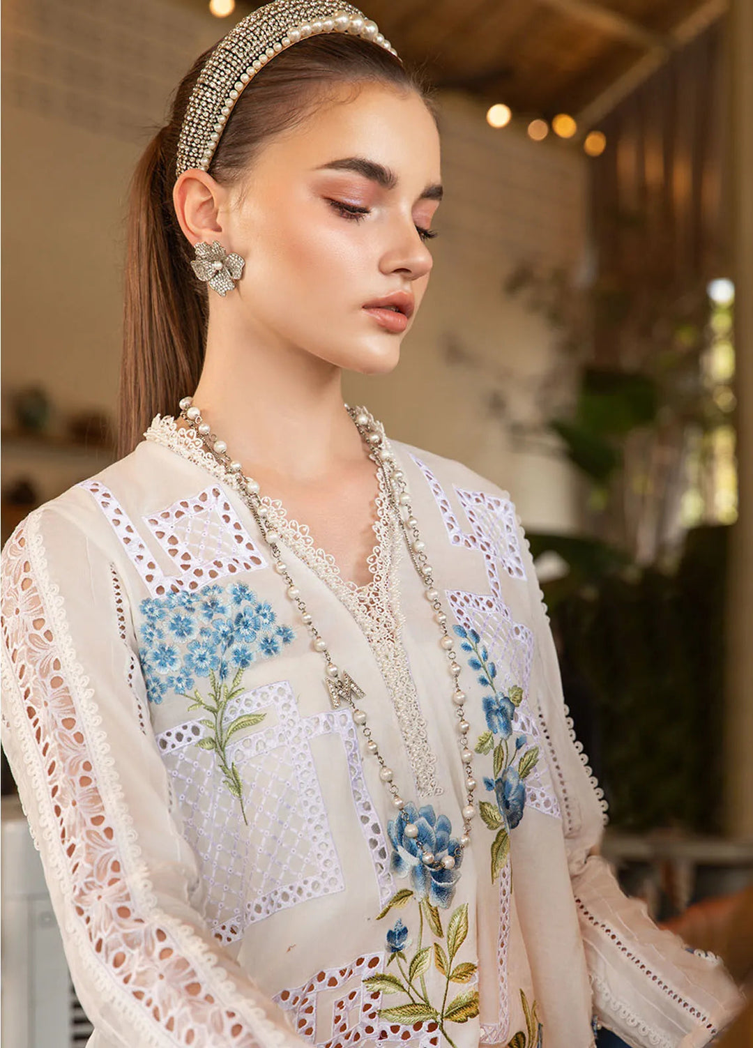 M Prints by Maria B Embroidered Suits Unstitched 3 Piece MB25MP 1A - Summer Collection