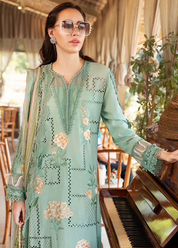 M Prints by Maria B Embroidered Suits Unstitched 3 Piece MB25MP 1B - Summer Collection