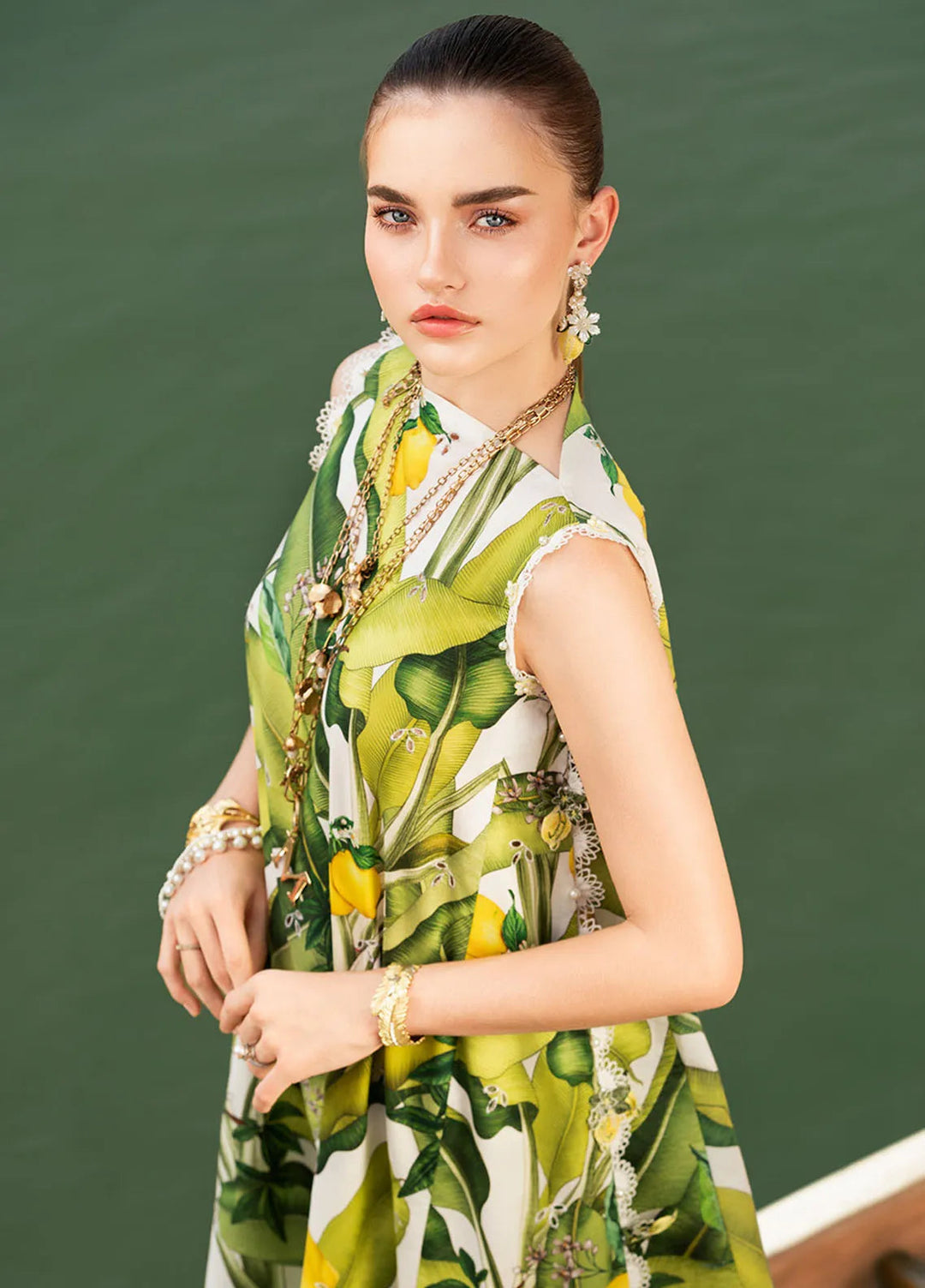 Minor Defects - M Prints by Maria B Embroidered Suits Unstitched 3 Piece MB25MP 3A - Summer Collection