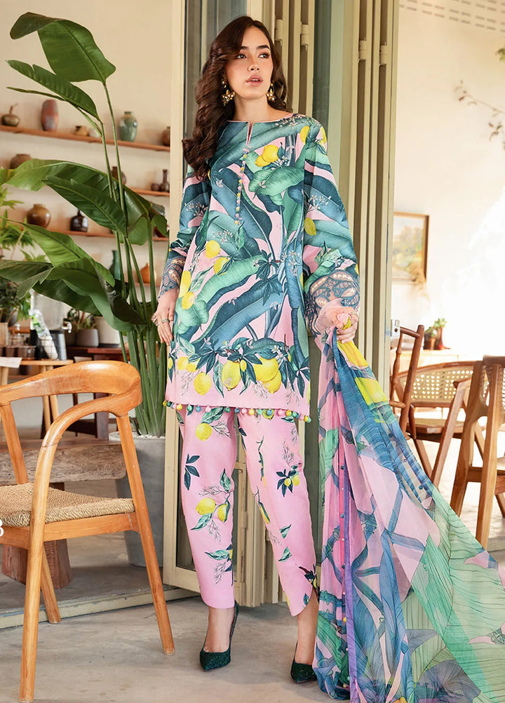 M Prints by Maria B Embroidered Suits Unstitched 3 Piece MB25MP 3B - Summer Collection