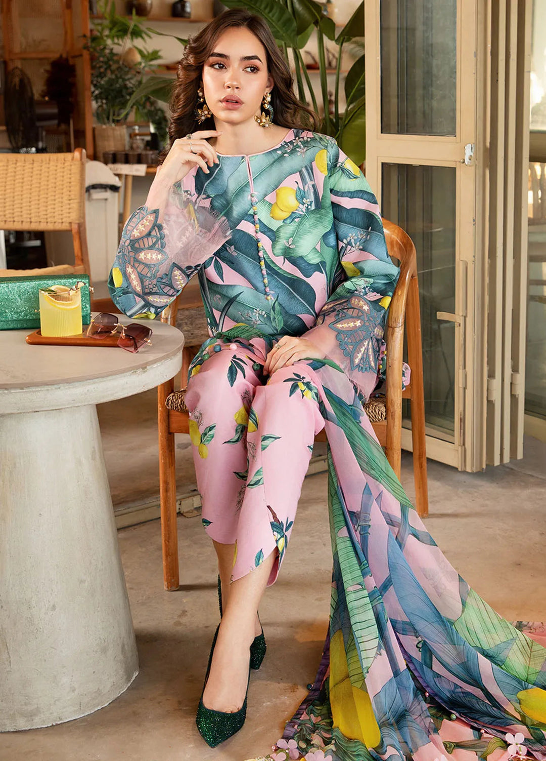 M Prints by Maria B Embroidered Suits Unstitched 3 Piece MB25MP 3B - Summer Collection