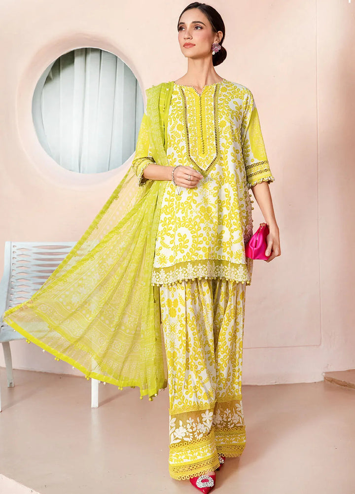 M Prints by Maria B Embroidered Suits Unstitched 3 Piece MB25MP 4A - Summer Collection