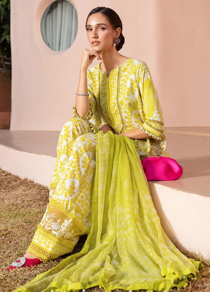 M Prints by Maria B Embroidered Suits Unstitched 3 Piece MB25MP 4A - Summer Collection