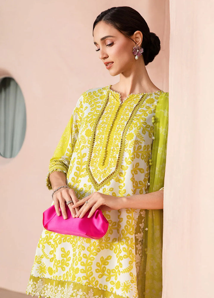 M Prints by Maria B Embroidered Suits Unstitched 3 Piece MB25MP 4A - Summer Collection