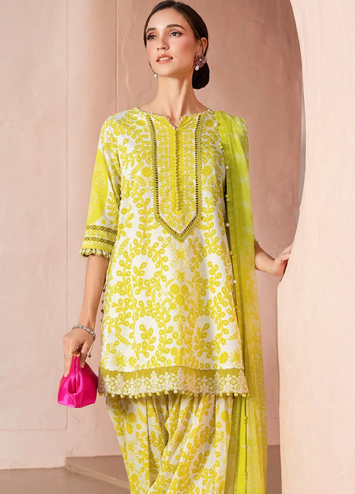 M Prints by Maria B Embroidered Suits Unstitched 3 Piece MB25MP 4A - Summer Collection